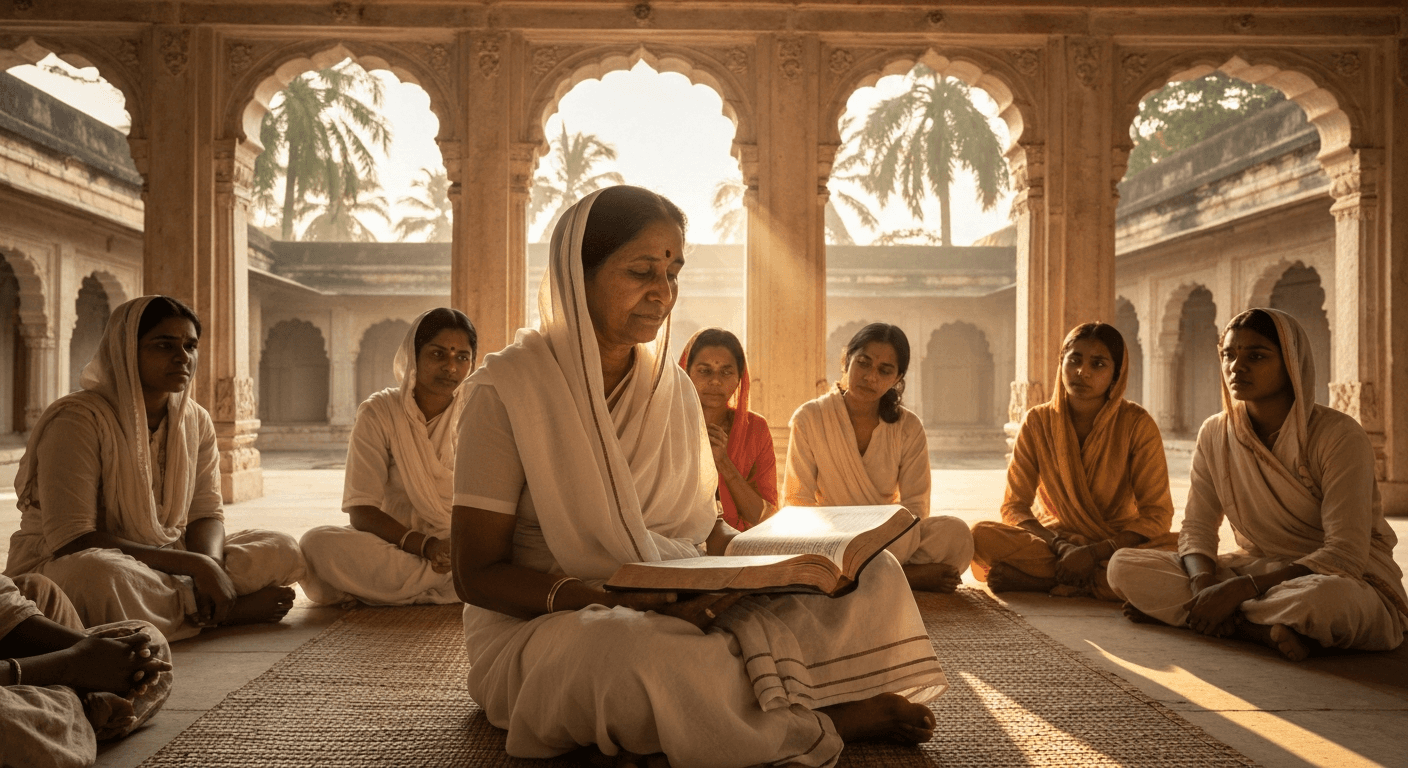 Portrait of Pandita Ramabai testimony transformation from Brahmin scholar to Christian missionary who founded Mukti Mission for Indian women