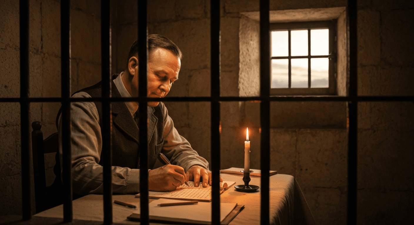 Historical photo of Dietrich Bonhoeffer in 1930s Germany showcasing costly grace christian testimony and faith under persecution testimony