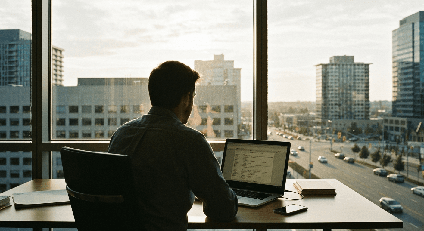 Christian man sharing new age to christian testimony about leaving new age spirituality and depression healed through faith in modern setting
