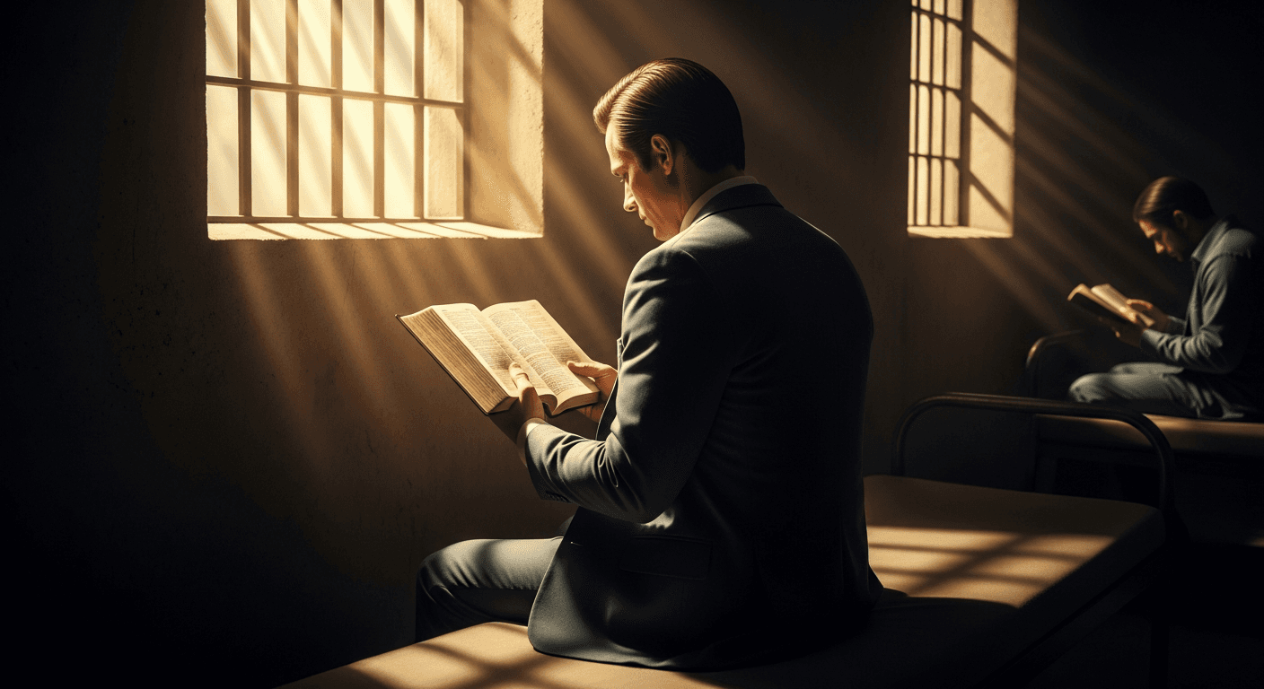 Political leader Chuck Colson finds Christ after Watergate scandal in 1970s Washington DC office setting leading to prison ministry testimony