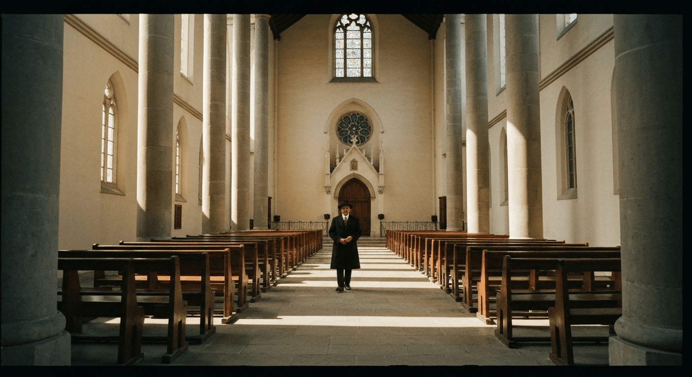 Azusa Street Revival photo: William Seymour leads revival worship. Pentecostal worship origins in Los Angeles, 1906.
