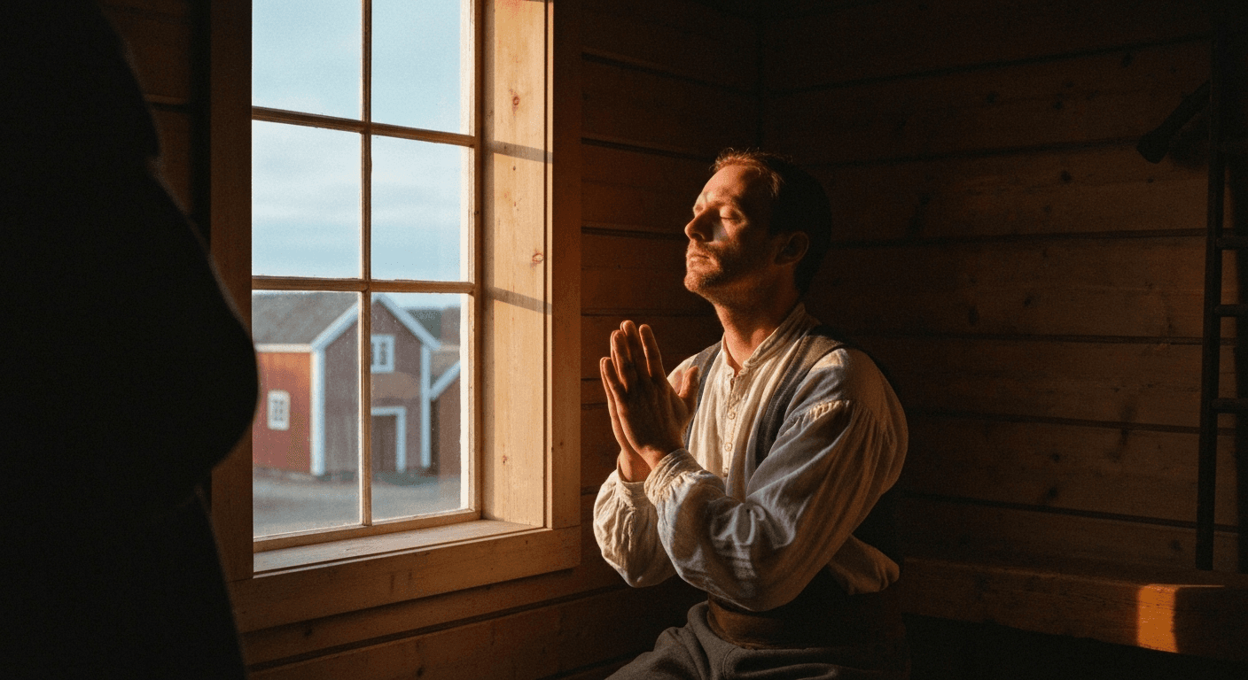 1796 Norway: A farmer's testimony of spiritual transformation Norway shows God speaks through hymn singing as Hans Hauge finds faith in Tune.