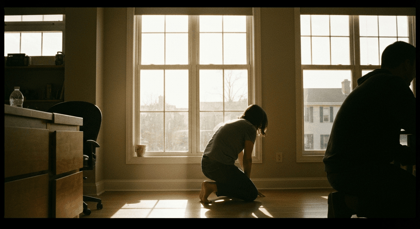Chile quake aftermath showing God's protection, modern Santiago scene depicting community prayer during natural disaster reflecting a faith testimony