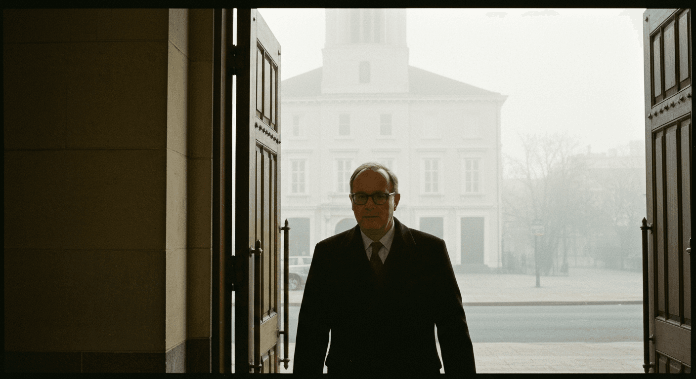 Historical image of Francis Schaeffer, a Christian apologist, engaged in intellectual search for Christian truth in Germantown PA studying his bible.