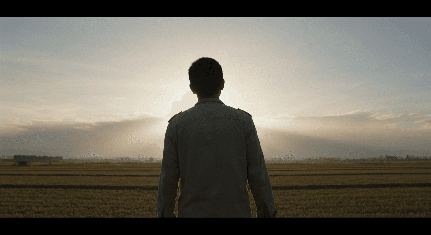 Henan, China: Man prays after miraculous prison escape testimony. A symbol of healing & China underground church persecution.