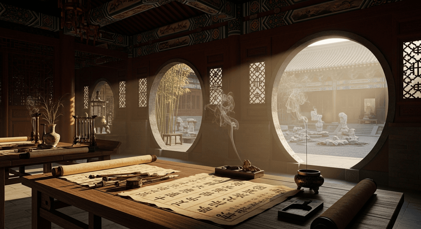 Ancient Chinese pagoda silhouetted against golden sunset sky representing Hudson Taylor exchanged life testimony and spiritual breakthrough in China