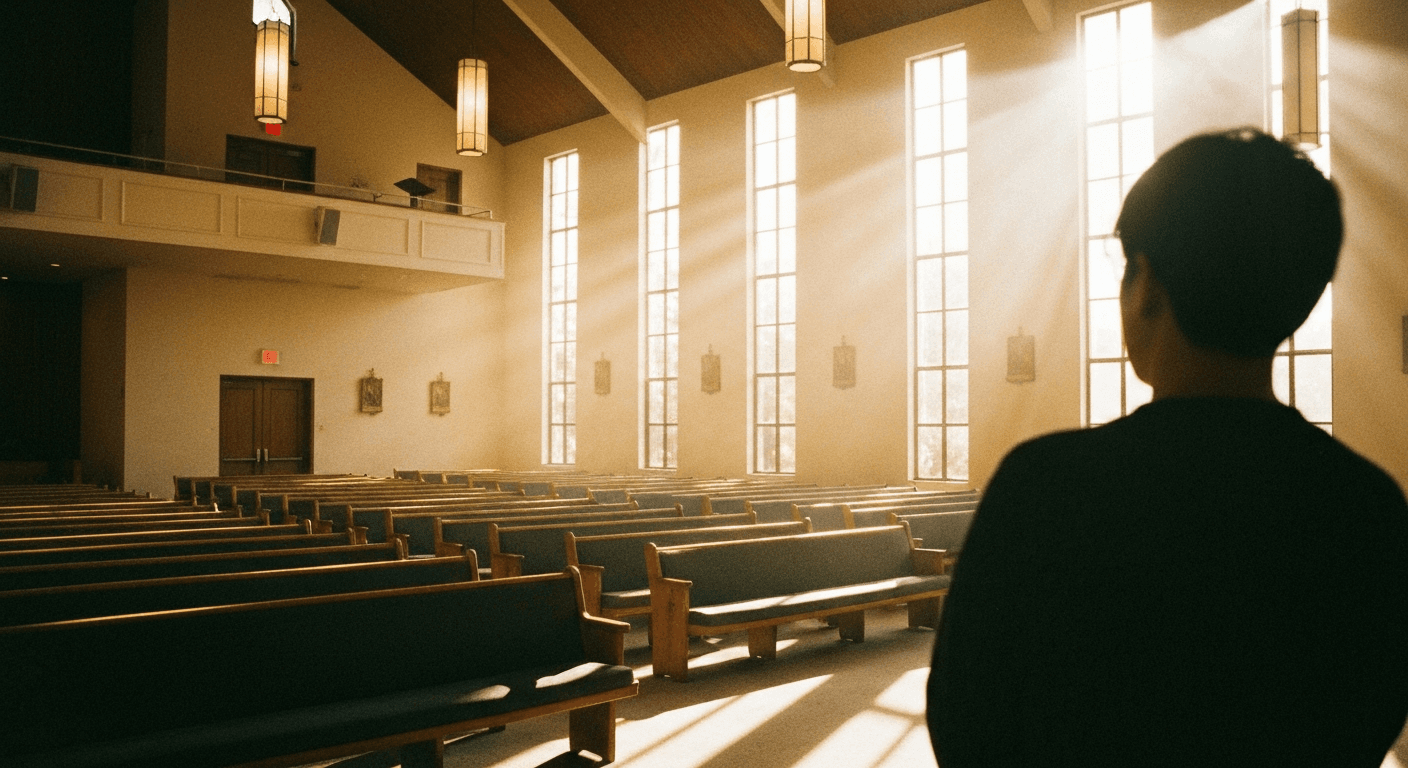 Astonished woman shows healed neck after cyst disappeared prayer at Bethel. Word of knowledge healing in Redding.