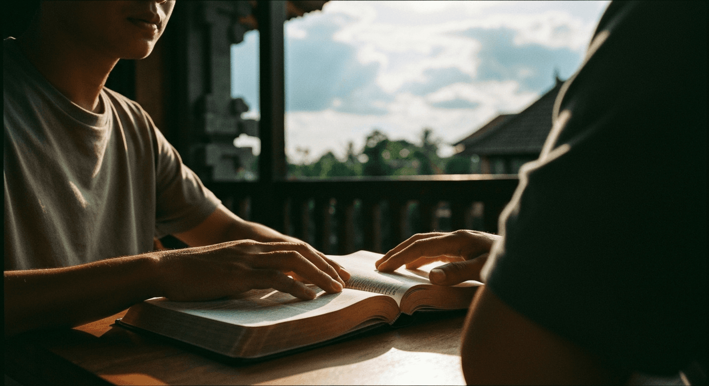 Bali Christian testimony: Muslim converts to Christianity testimony praying after Jesus appears in dreams. Facing persecution in Indonesia.