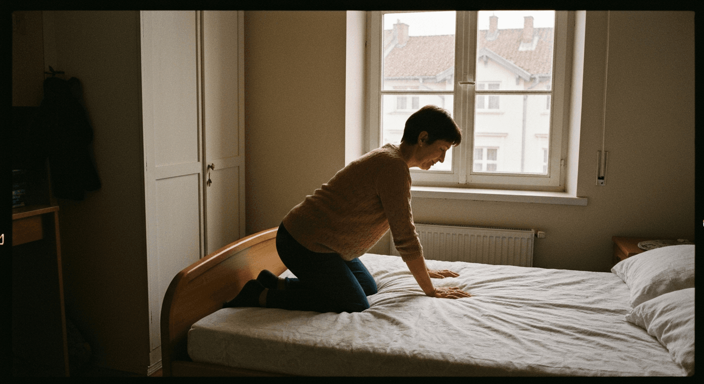 Historical scene: Mother praying for wayward son Augustine in Milan. Prayers answered after many years shows Saint Augustine conversion testimony.