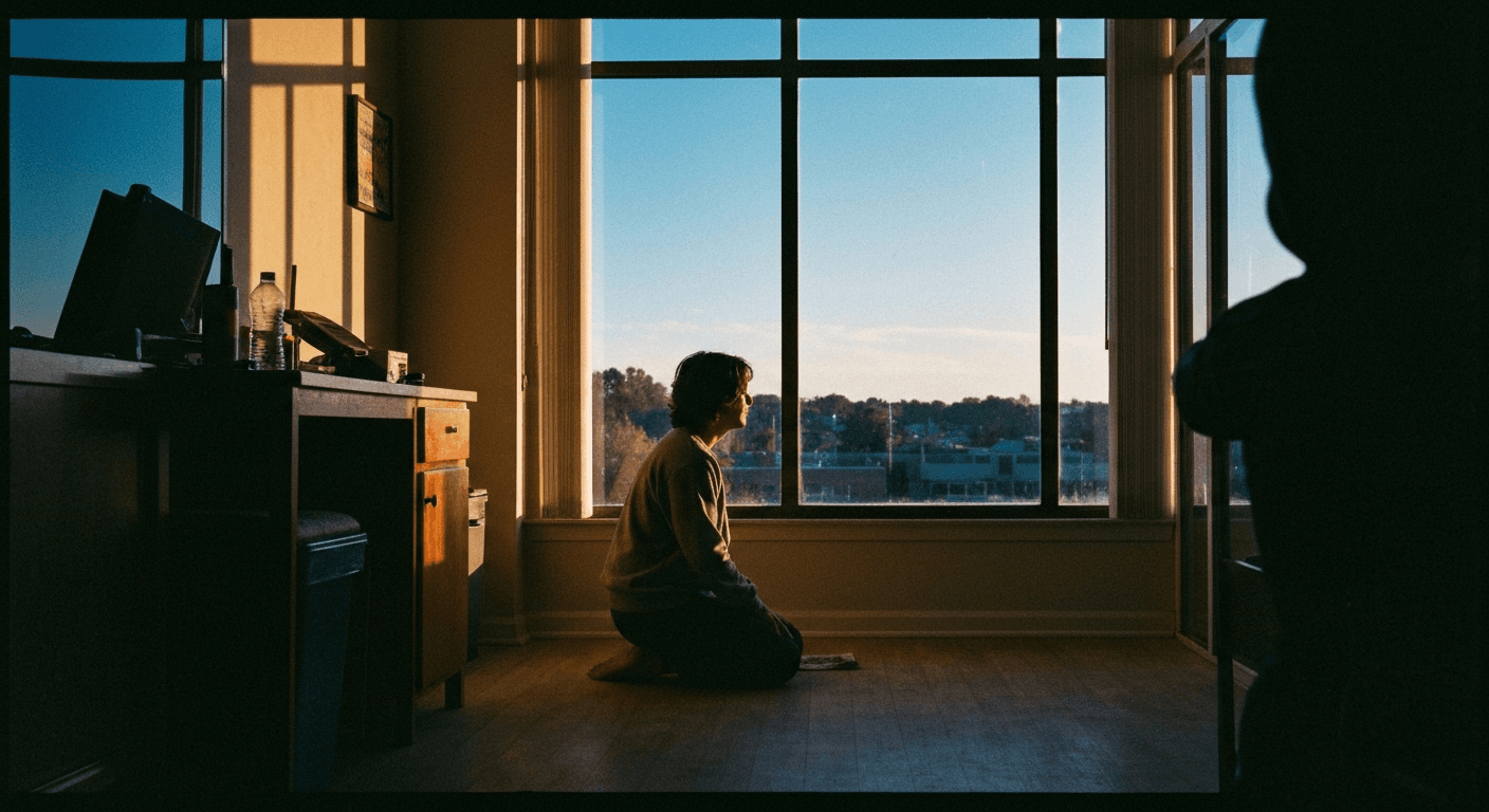 Hollywood actor conversion testimony; headshot of Kirk Cameron, modern era, smiling sincerely; a celebrity salvation testimony of finding faith.