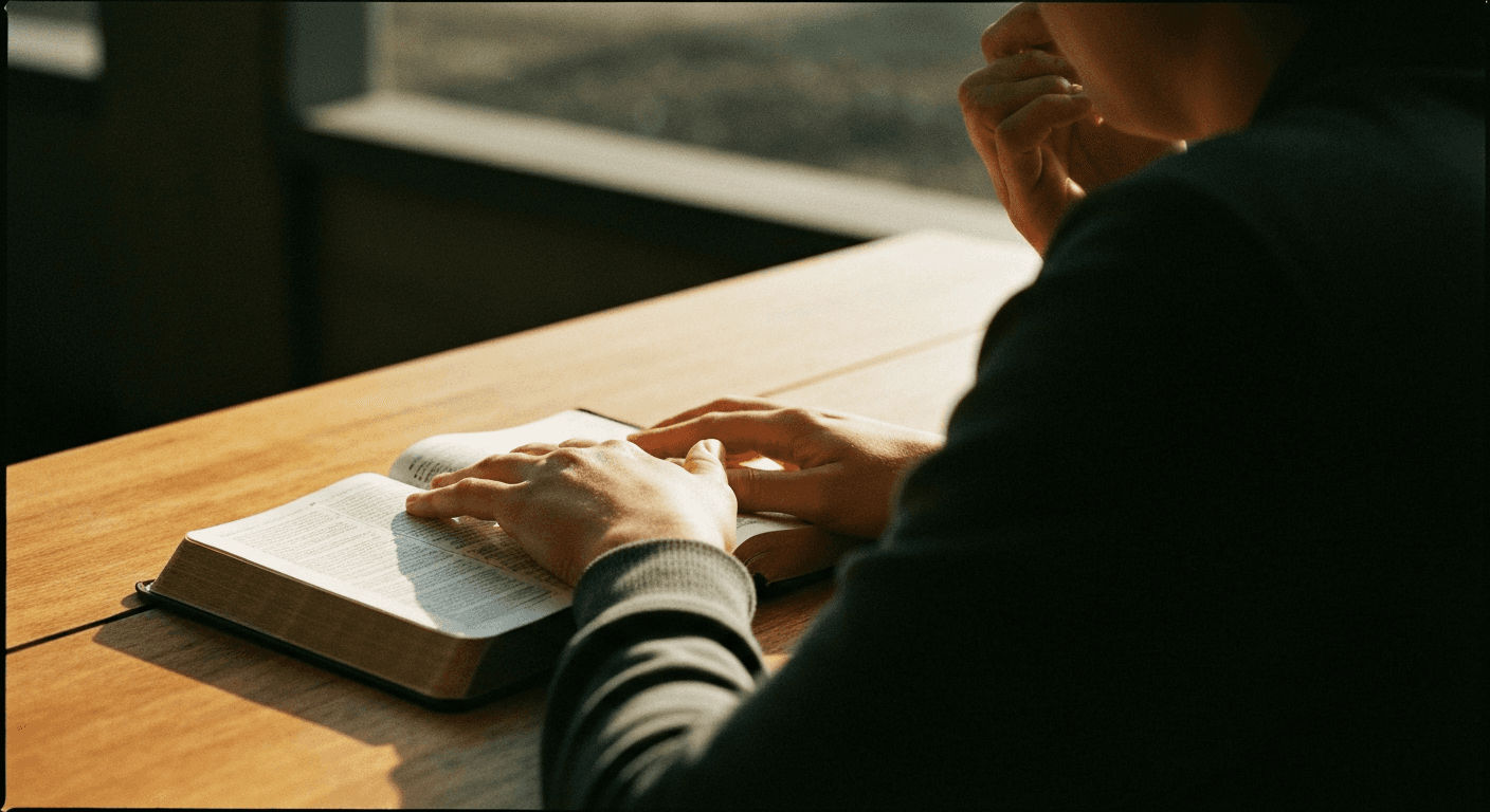 Ho Chi Minh City: Man praying, a "christian testimony ho chi minh city" scene. "Faith during religious persecution" visible in Vietnam.