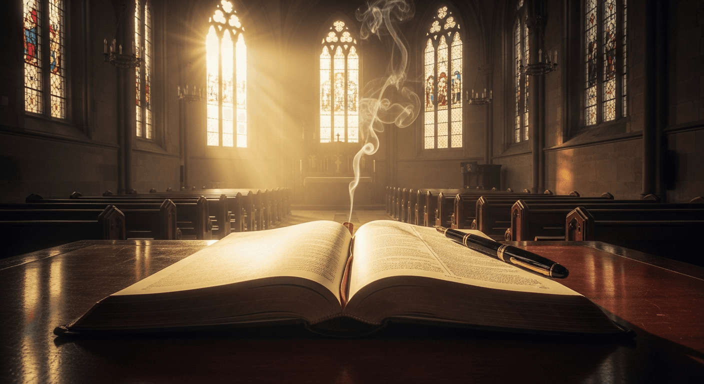 Poet T.S. Eliot prays in an English church, marking his ts eliot christian conversion testimony. A famous poet found faith christ here.