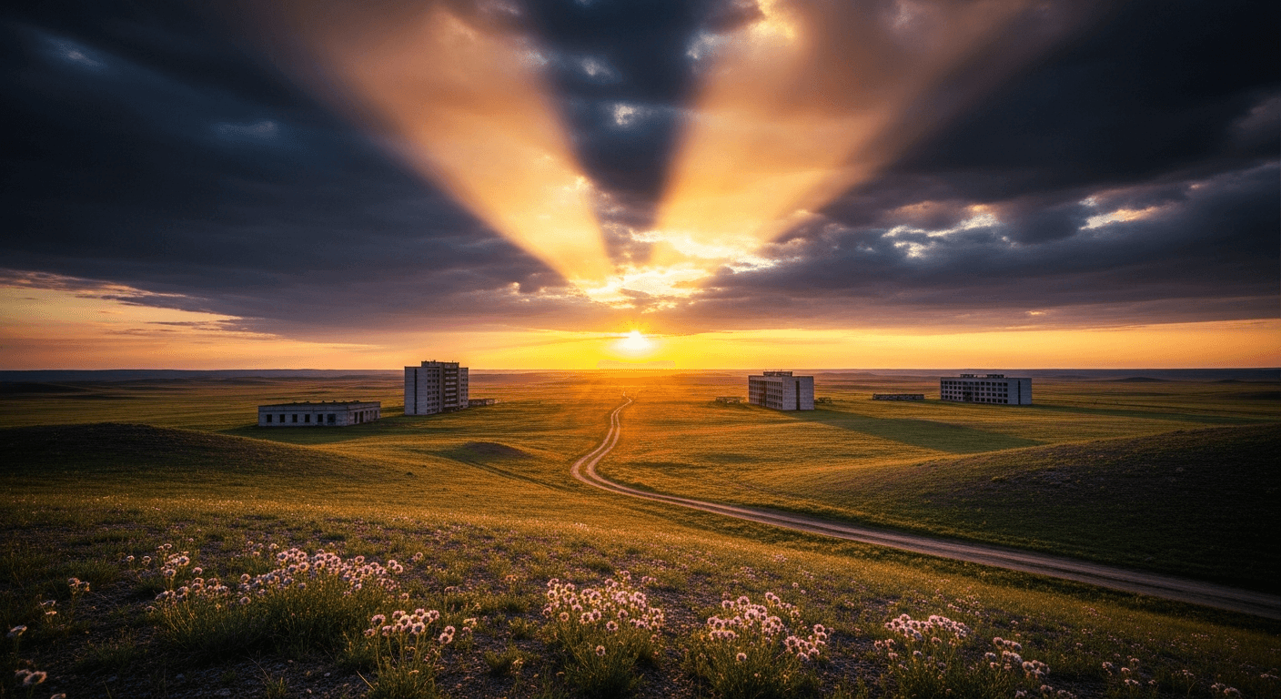 Kazakh man shares his testimony, atheist converted to Christianity, in a simple church setting.