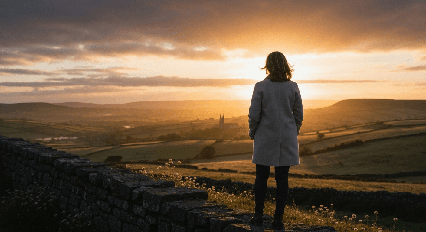 Christian actress Roma Downey sharing her faith testimony after losing mother in Northern Ireland showing God's provision through tragedy