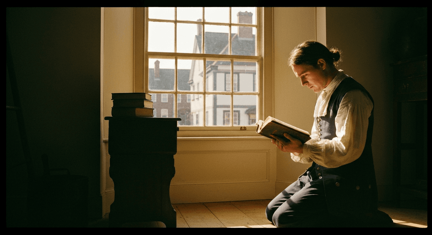 Yale scene: Jonathan Edwards conversion testimony, a Great Awakening conversion story, god revealed through scripture reading.