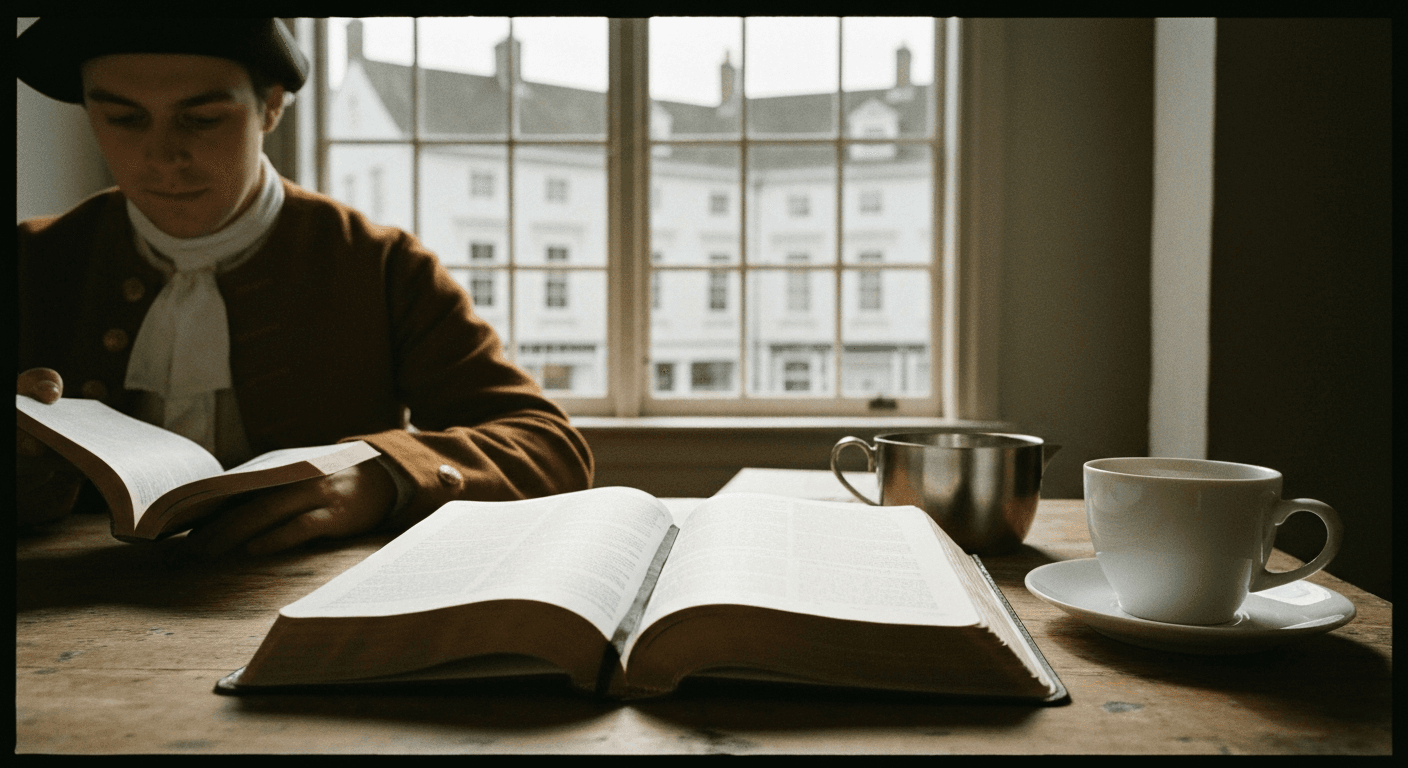 1738 London: John Wesley's Aldersgate testimony depicts his heart strangely warmed experience. Pivotal methodism founding story.