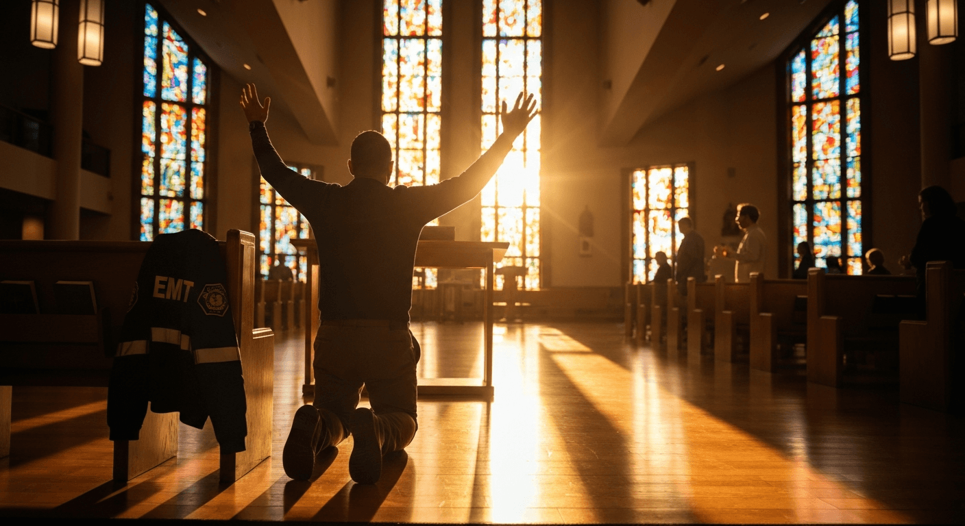 Boise paramedic Dawson Merrick shares divine encounter testimony where Jesus revealed unforgiveness blocking relationship with God during emergency