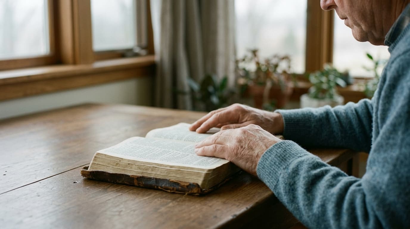 A young man praying in a modern jail cell with a Bible as a Bloods gang member finds Christ in this former gang member testimony.