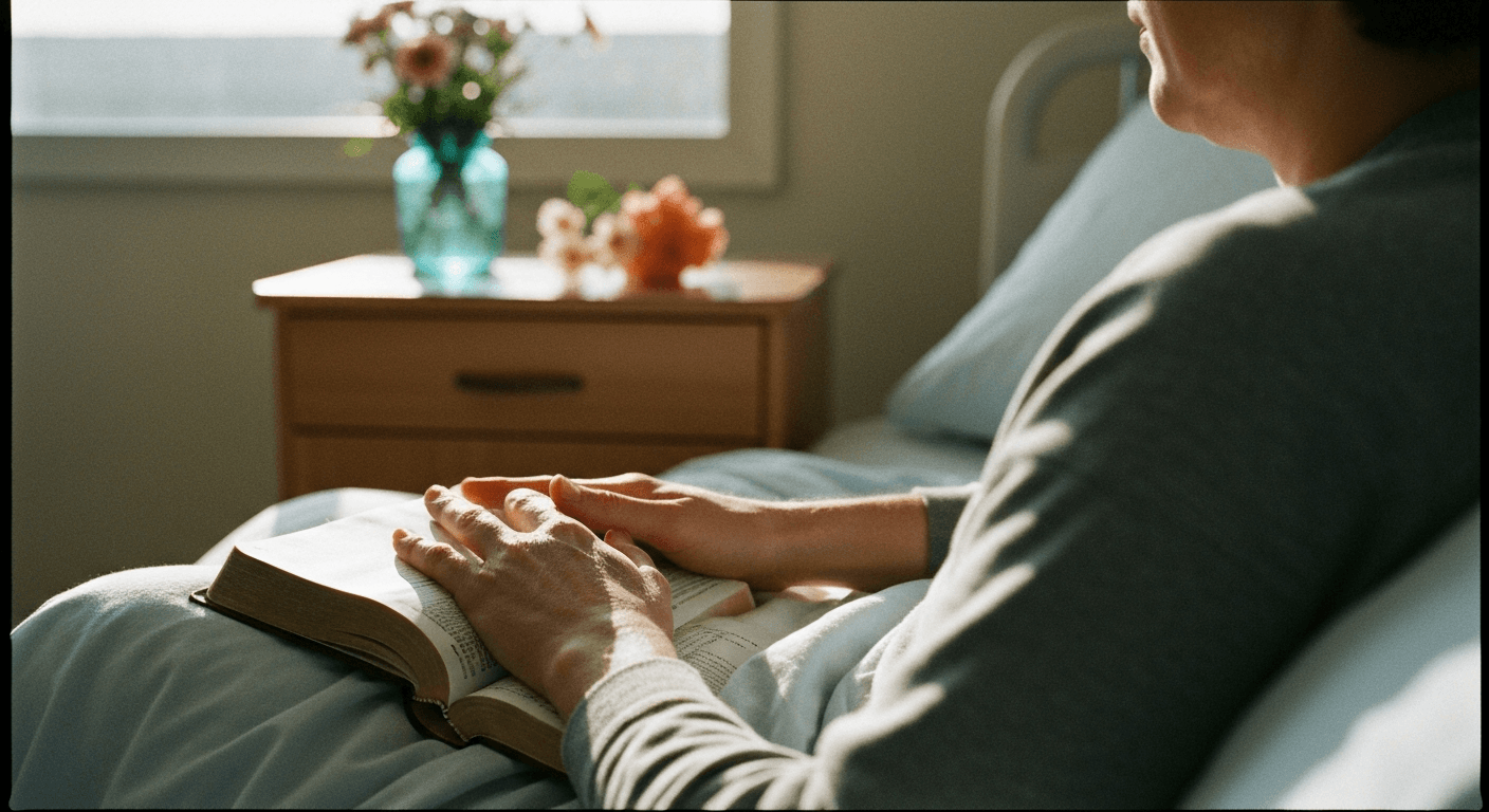 Smiling woman in modern London healed from breast cancer in 2024 after London Healing Rooms prayer. Scans show no trace cancer prayer UK worked.