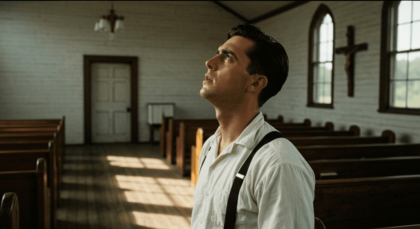 1930s photo: William Branham's Jeffersonville near death experience testimony. God calling through crisis revealed purpose.