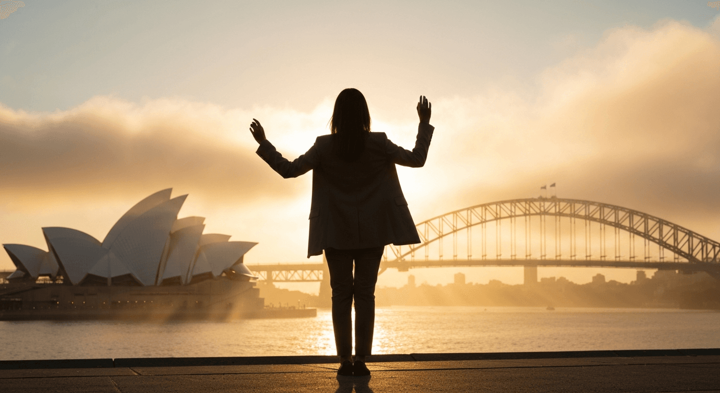 Christian testimony of healing from abandonment - Christine Caine speaking in modern Sydney church showing transformation from shame to purpose