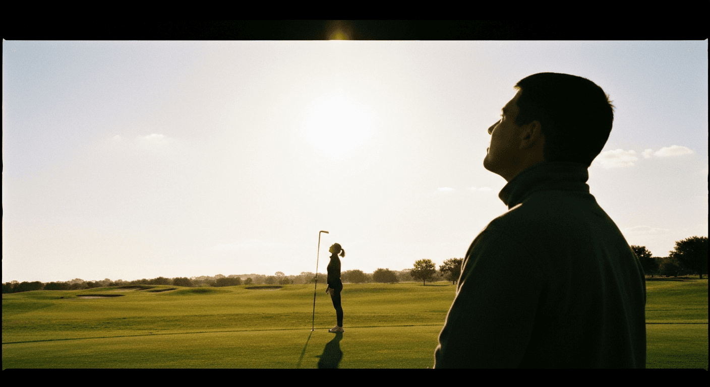 Saquon Barkley, Philadelphia Eagles, on the golf course. NFL testimony of athlete faith in Pennsylvania.