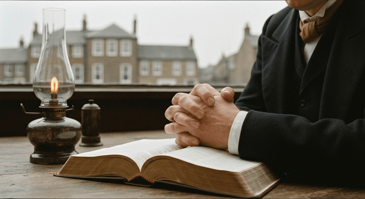 147 char (edited) Bristol orphanage miracle story: Orphans await breakfast. George Muller testimony provision seen as God provided food through pra...