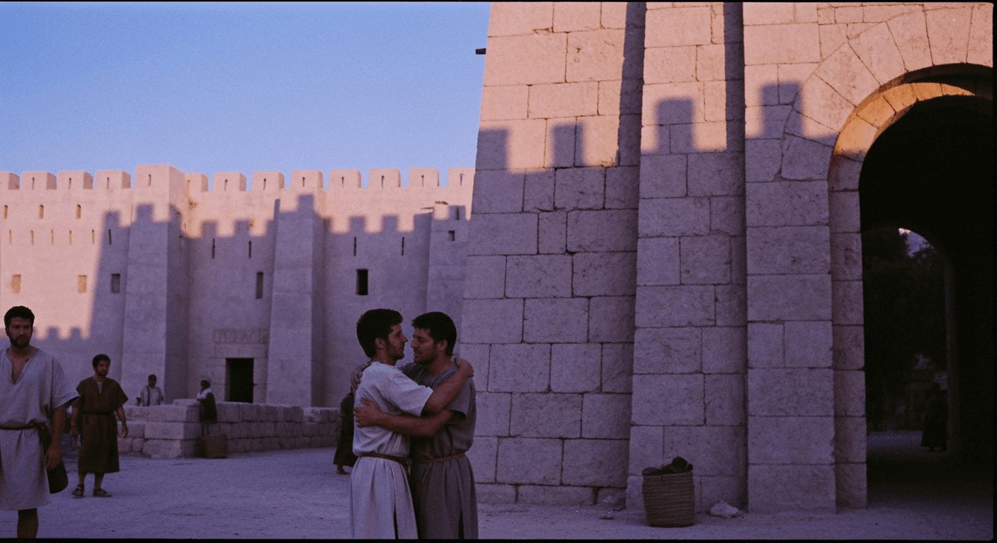 David and Jonathan in the courts of King Saul — a biblical friendship forged in loyalty that defied royal politics and jealousy