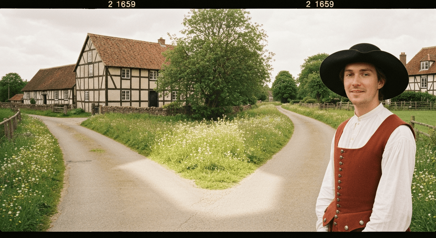 Drayton scene evokes George Fox's 'god spoke to me' testimony. Finding faith after spiritual crisis.