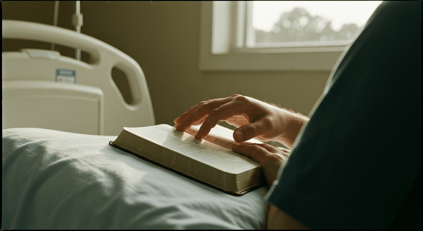 Modern student praying for healing. Memory healing testimony as man recalls memories of early marriage, wrist healed prayer after skateboard injury.