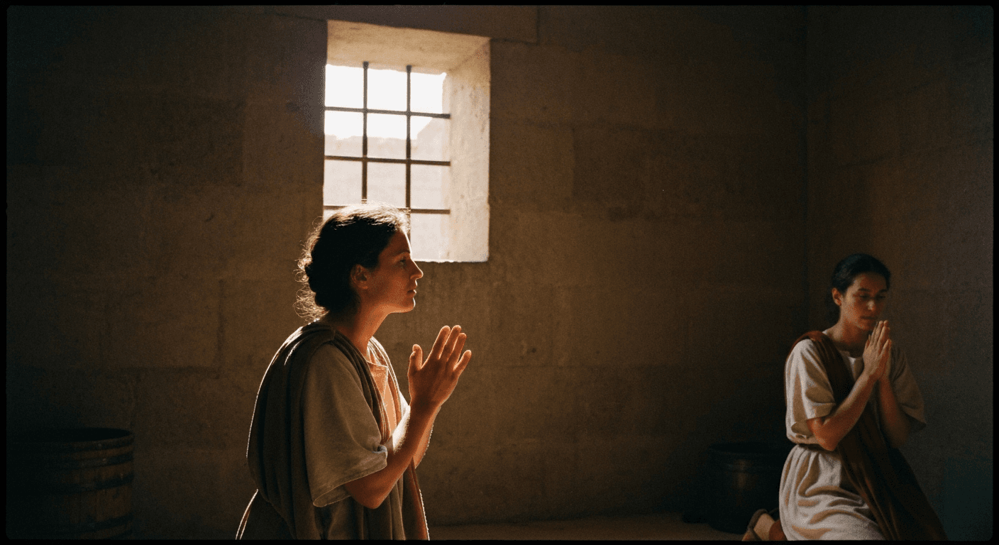 Carthage, 203 AD: Early christian women martyrs Perpetua and Felicity exemplify faith during persecution story, a christian martyrdom testimony.