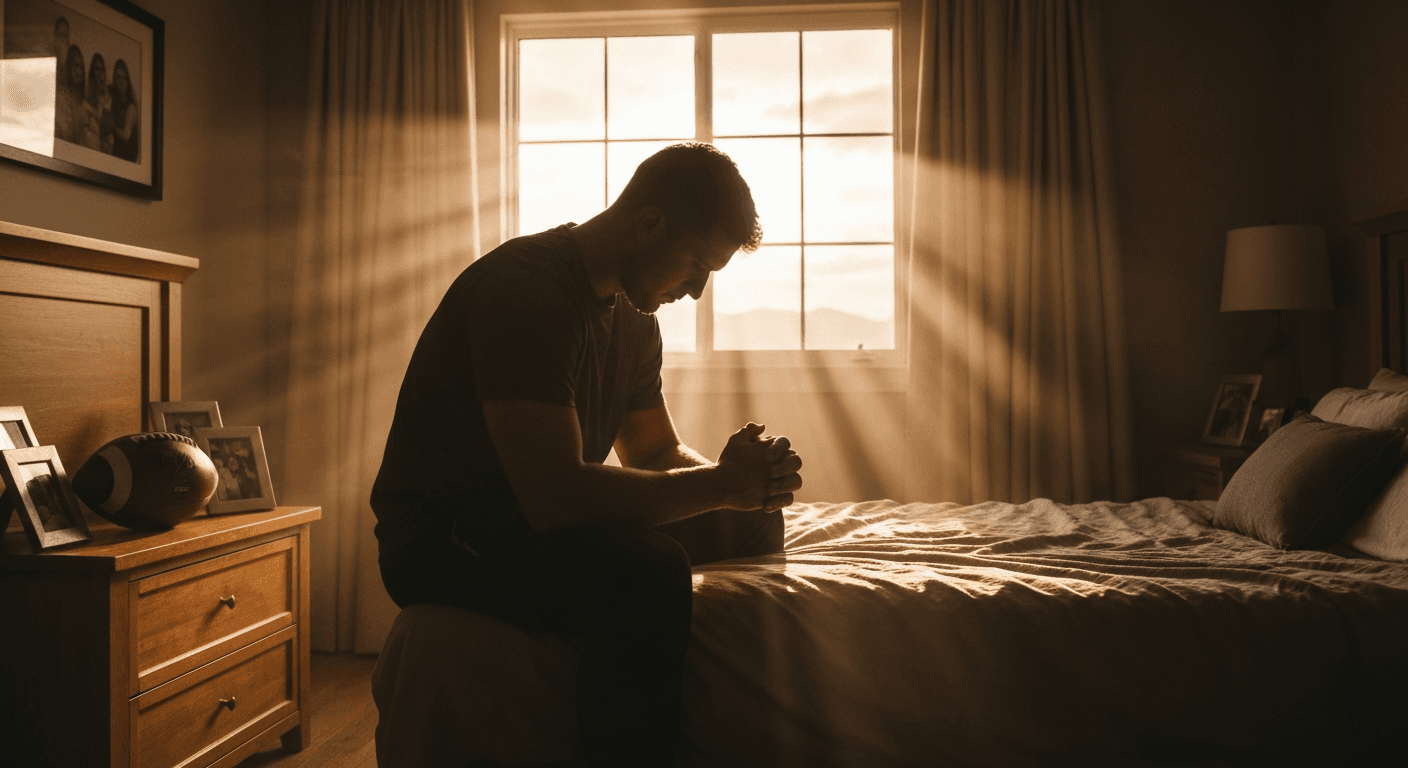 Russell Wilson shares his NFL quarterback Christian testimony in Seattle. God spoke through dreams, guiding his sports career.