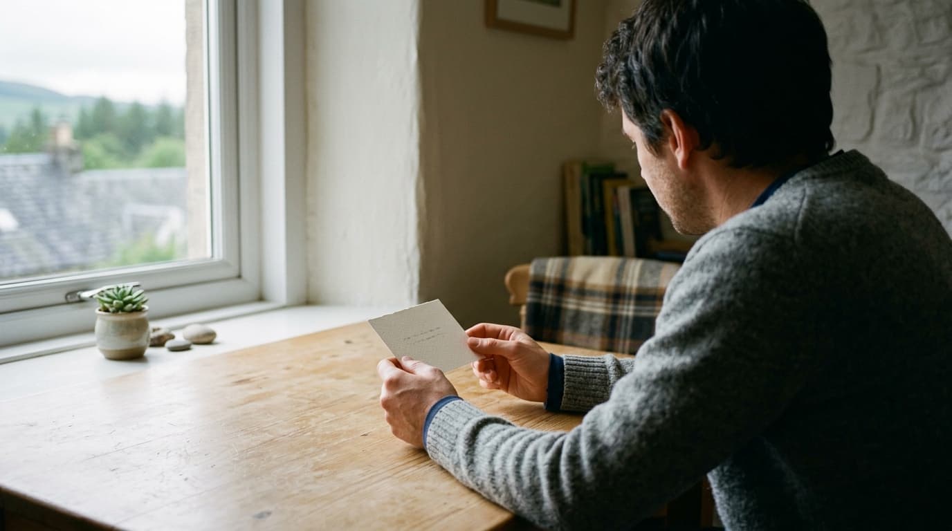 A modern Scottish man in Paisley sharing his vision of Jesus testimony as a former drug dealer finds Christ and gains deliverance from addiction.
