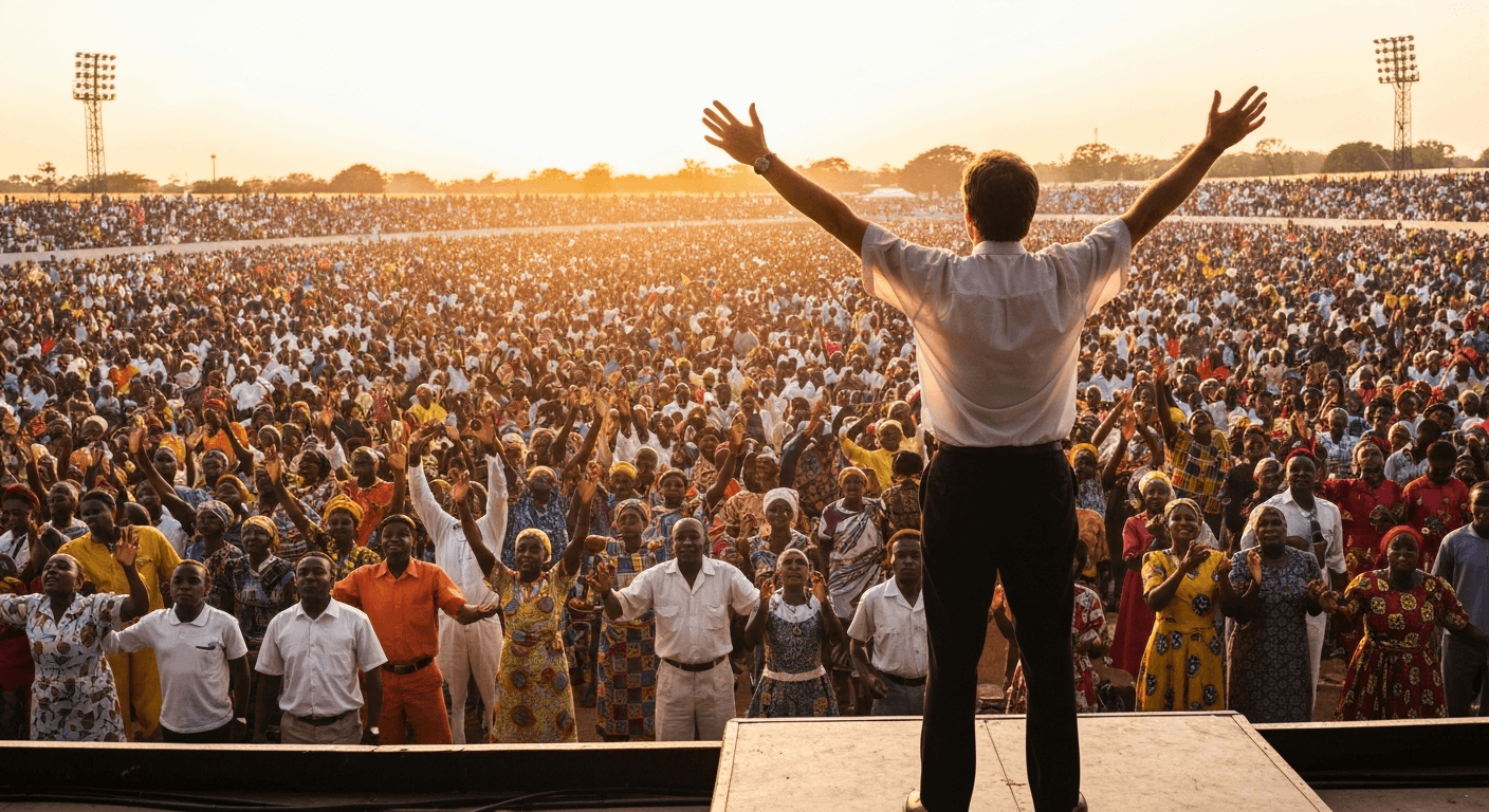 Reinhard Bonnke Africa mission testimony: Thousands worship during massive Christian crusade testimony in Malawi.