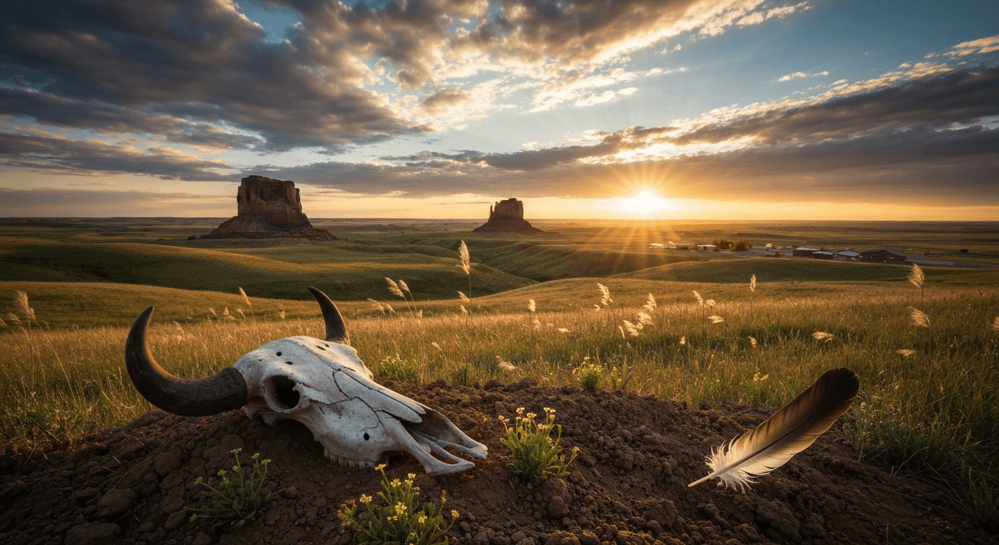 Golden sunrise on Standing Rock: Lakota woman finds Jesus. Alcoholism testimony standing rock; indigenous faith and Christianity.