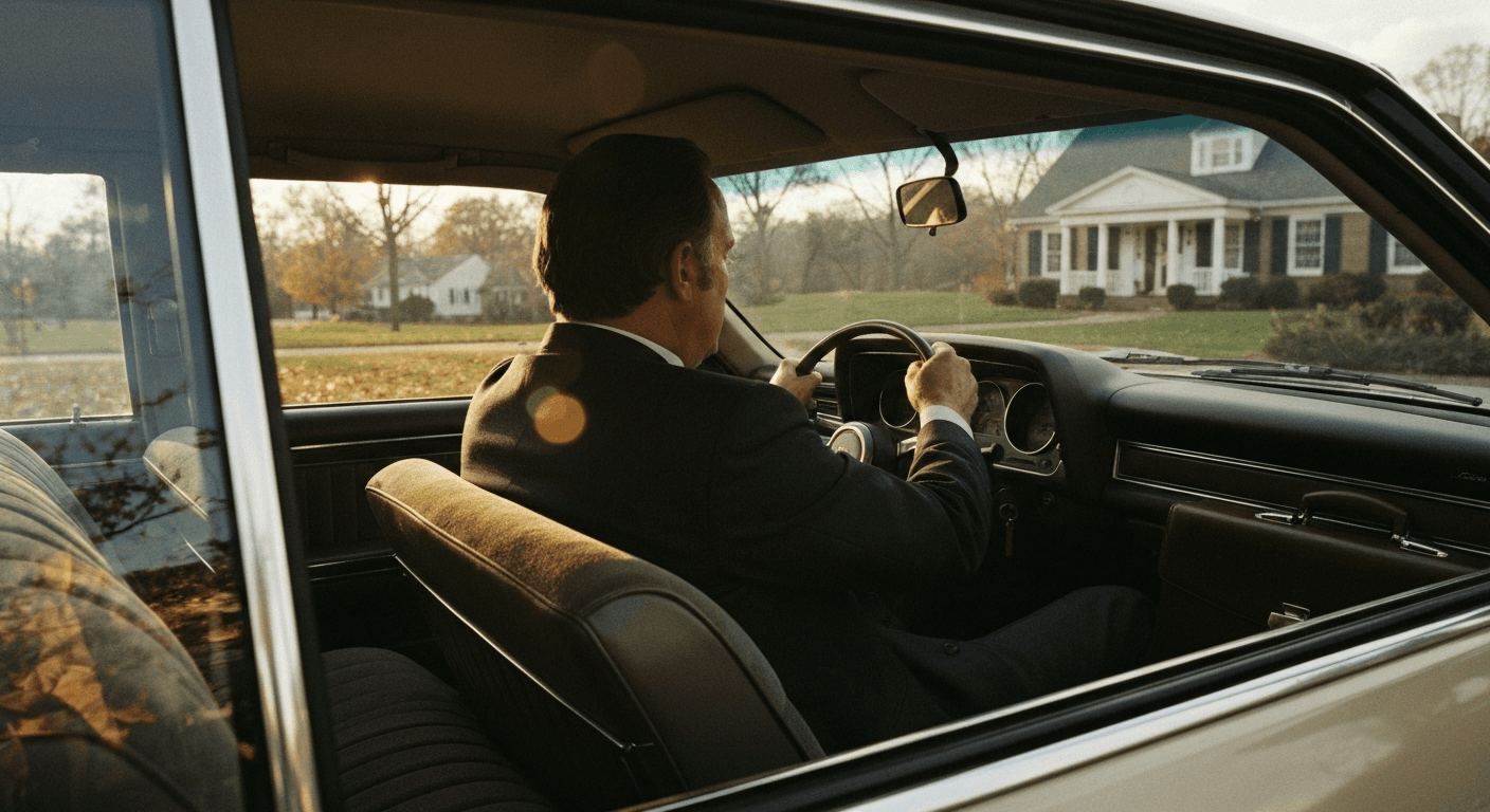 1970s: Born again Chuck Colson weeps after Tom Phillips visit, a key moment for Prison Fellowship founding. Washington, D.C.