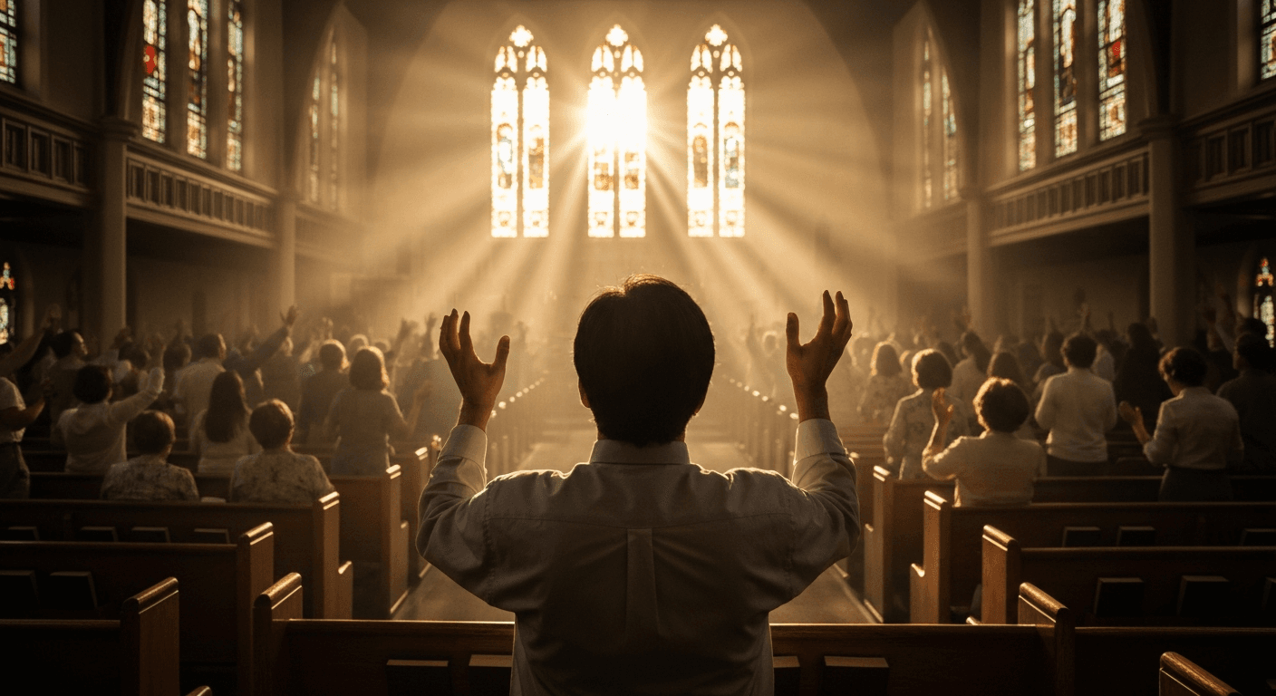 1995 Pentecostal Revival Florida: Brownsville Revival testimony shows God's presence in worship; spiritual awakening testimony, Pensacola.