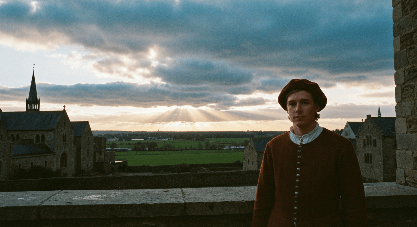 Gloucestershire, England: William Tyndale bible translation testimony depicts his faith through persecution. Christian martyr 1536 testimony.