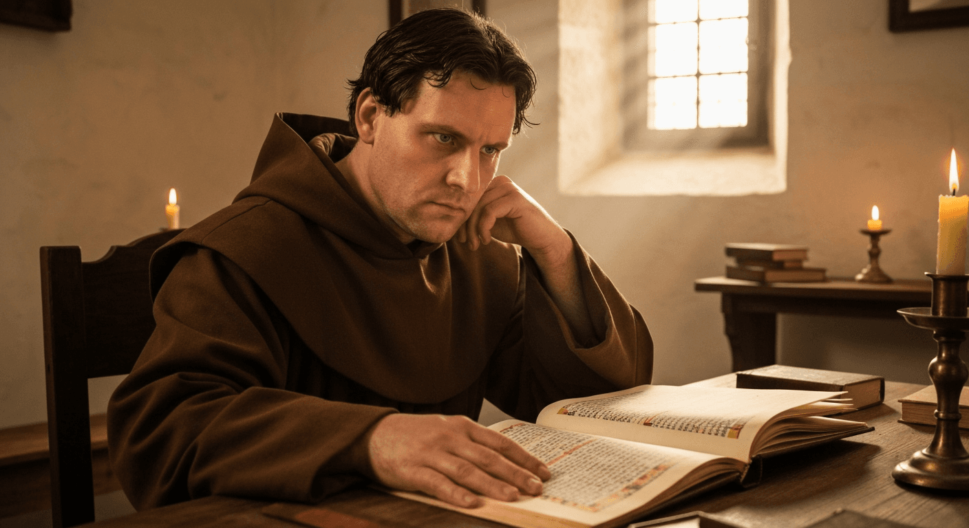 Erfurt: God transformed monk scripture as Martin Luther's faith testimony ignited Germany's Reformation. Salvation by faith alone story.