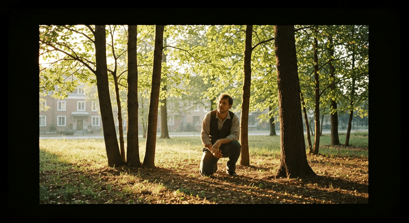 Historical image of Charles Finney, a lawyer who finds faith. Encountering God in the woods, Finney kneels in 1821 Adams, New York. Revival testimony.