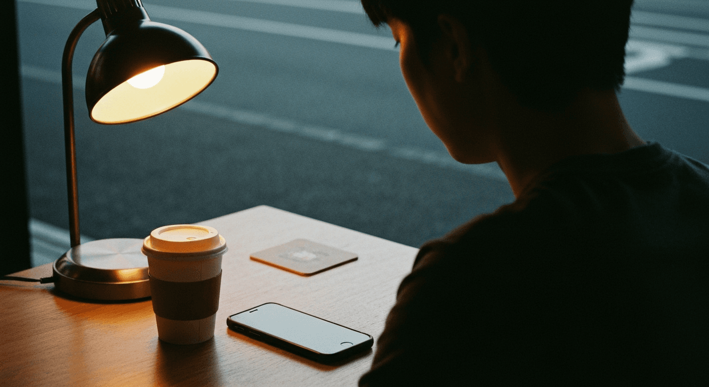 Young man faith testimony image showing Reagan Heslin baptized at Baptize America 2024, surrounded by modern Gen Z men returning to faith.