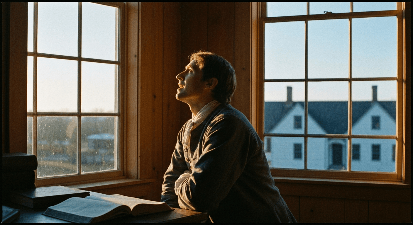 1739 Haddam, CT: David Brainerd's missionary conversion story. Vision of God's glory inspired his Christian testimony.