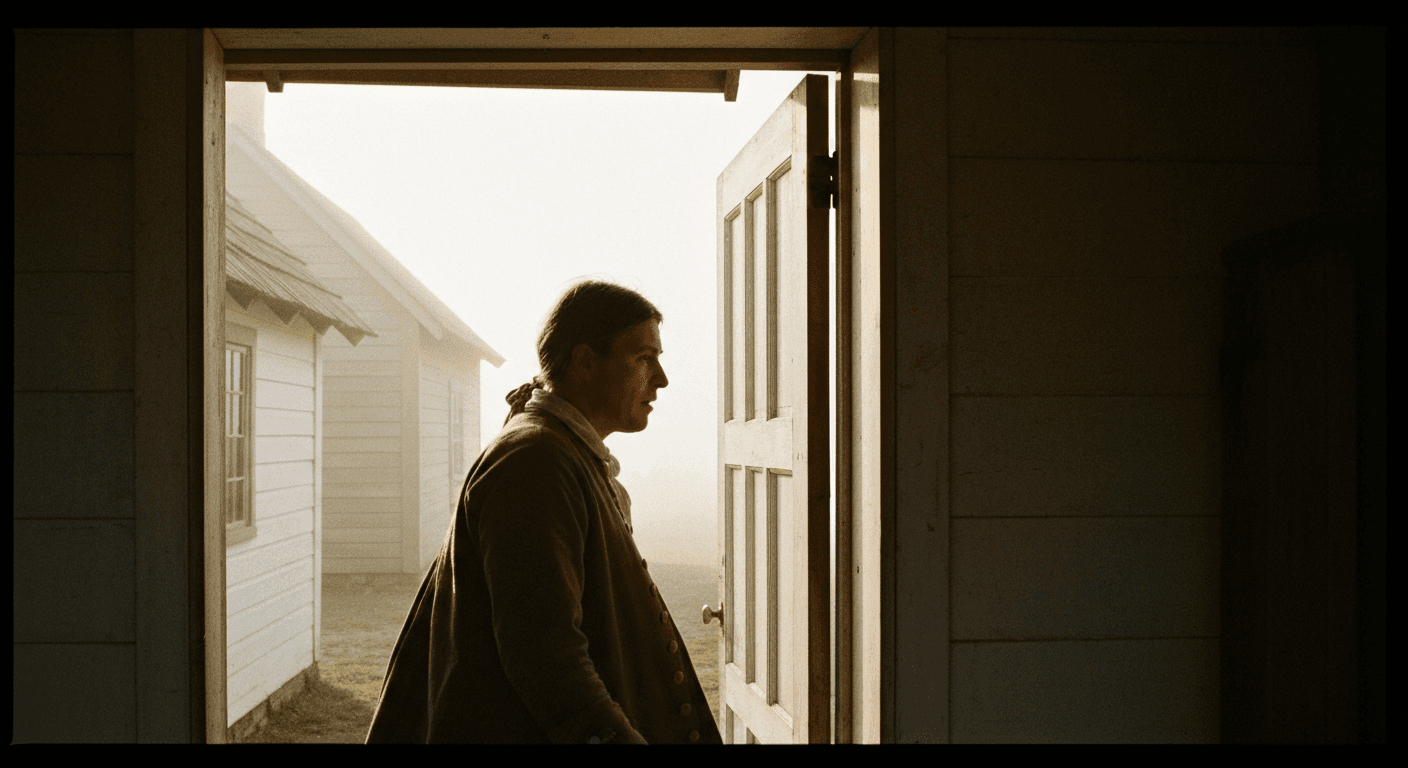 18th century scene: David Brainerd's missionary testimony native americans shows God's work through suffering missionary at Kaunaumeek, NY.