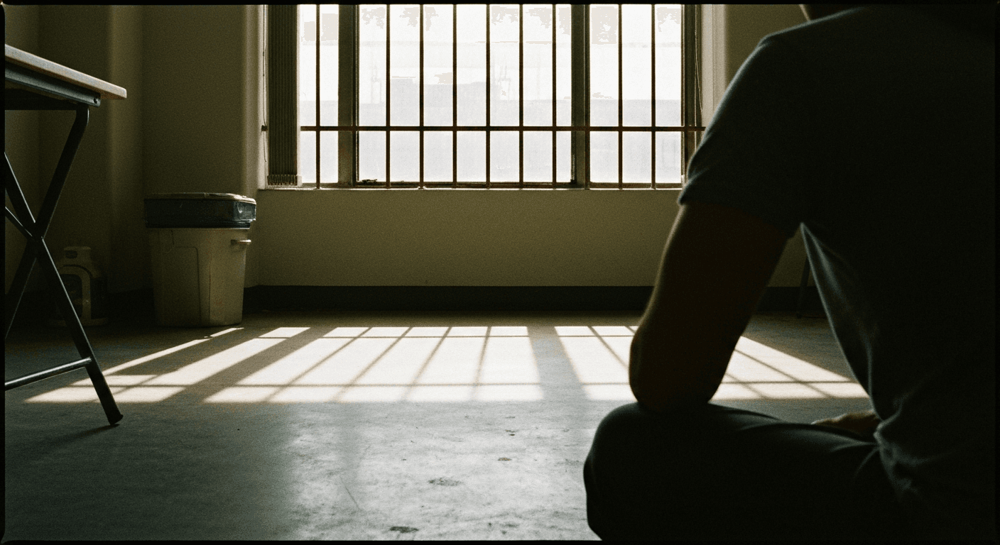 North Korean Christian testimony image of prison wall, defector Min-ji found faith, husband martyred. God working through persecution in modern China.