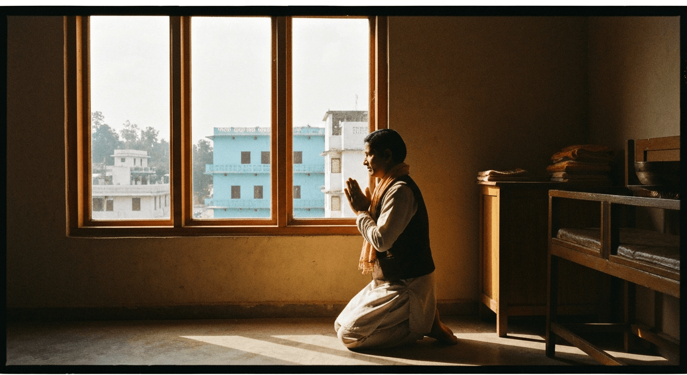 Sat Tal scene: E. Stanley Jones' nervous breakdown healing testimony in India. Surrendering to God breakthrough ignited his mission.