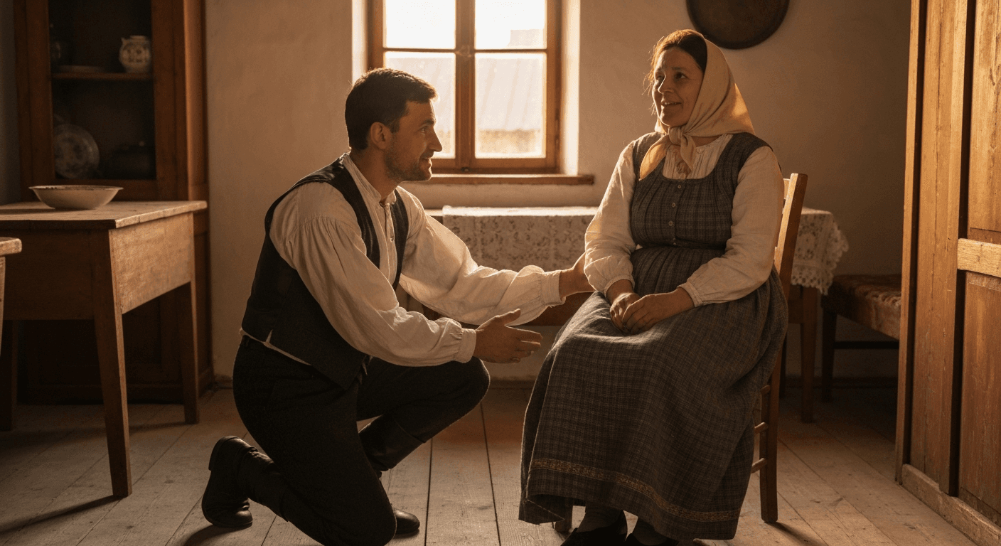 1920s Romanian family celebrates a pentecostal healing miracle! Tuberculosis healing testimony from divine intervention, Paulis, Romania.