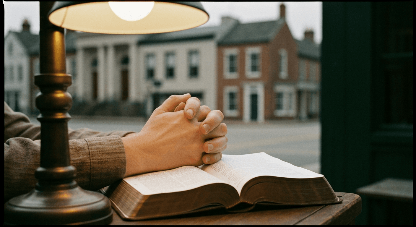 Eliza Spurgeon mother reading Scripture in Essex, England. Victorian family prayer testimony; praying for children faith.