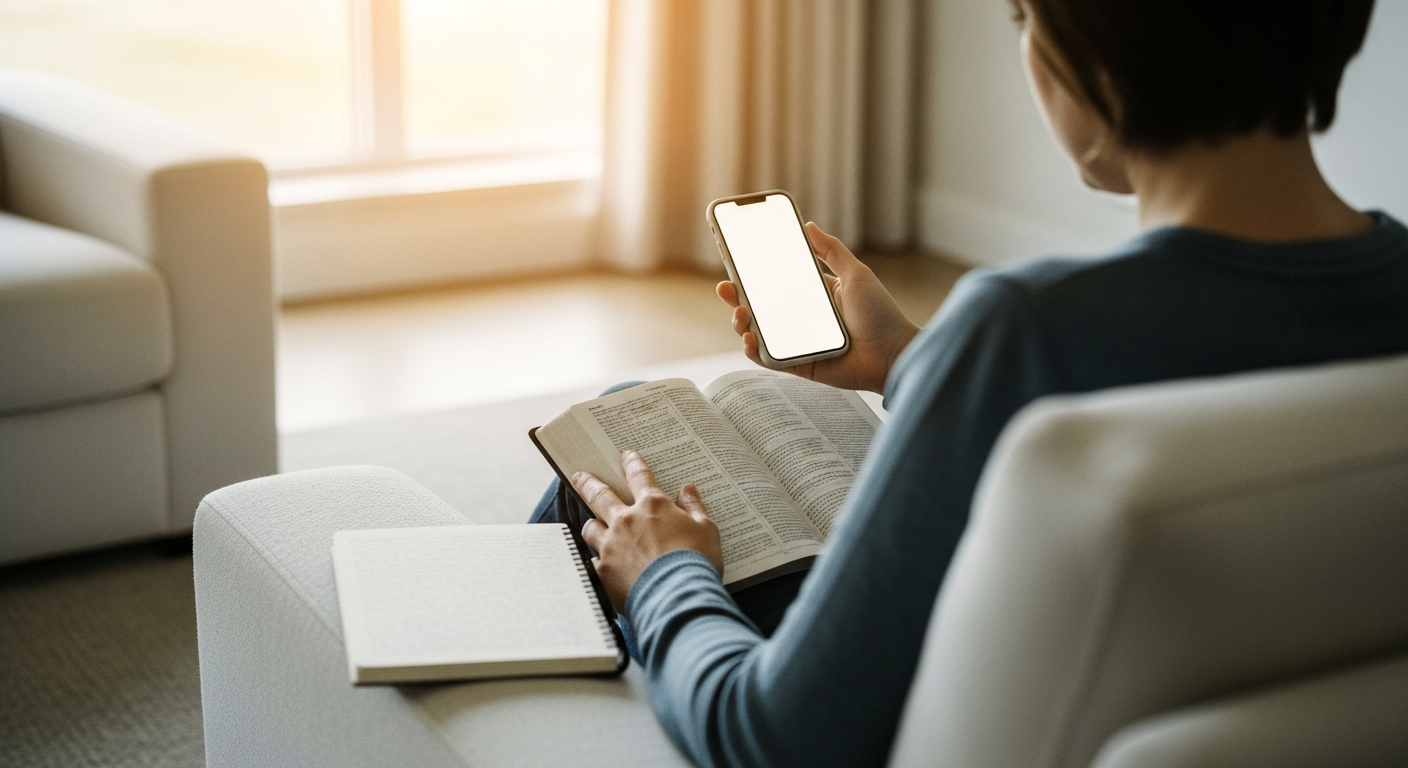 Doxa app showing the Encouragement Vault and Grace Record alongside Scripture, illustrating a personal approach to remembering what God said