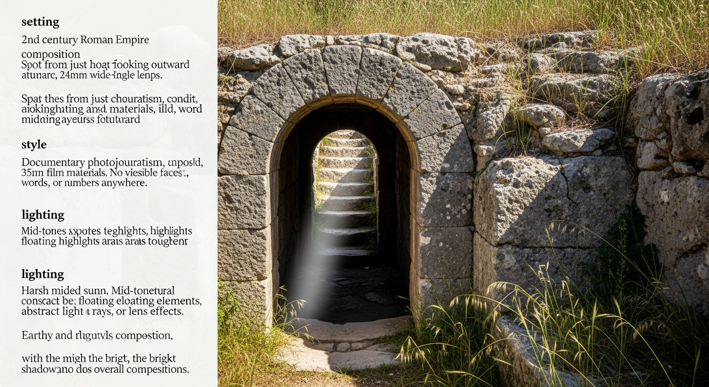 Ancient stone catacomb entrance with light streaming through, showing 2,000 years of historical Christian testimonies through faith and persecution