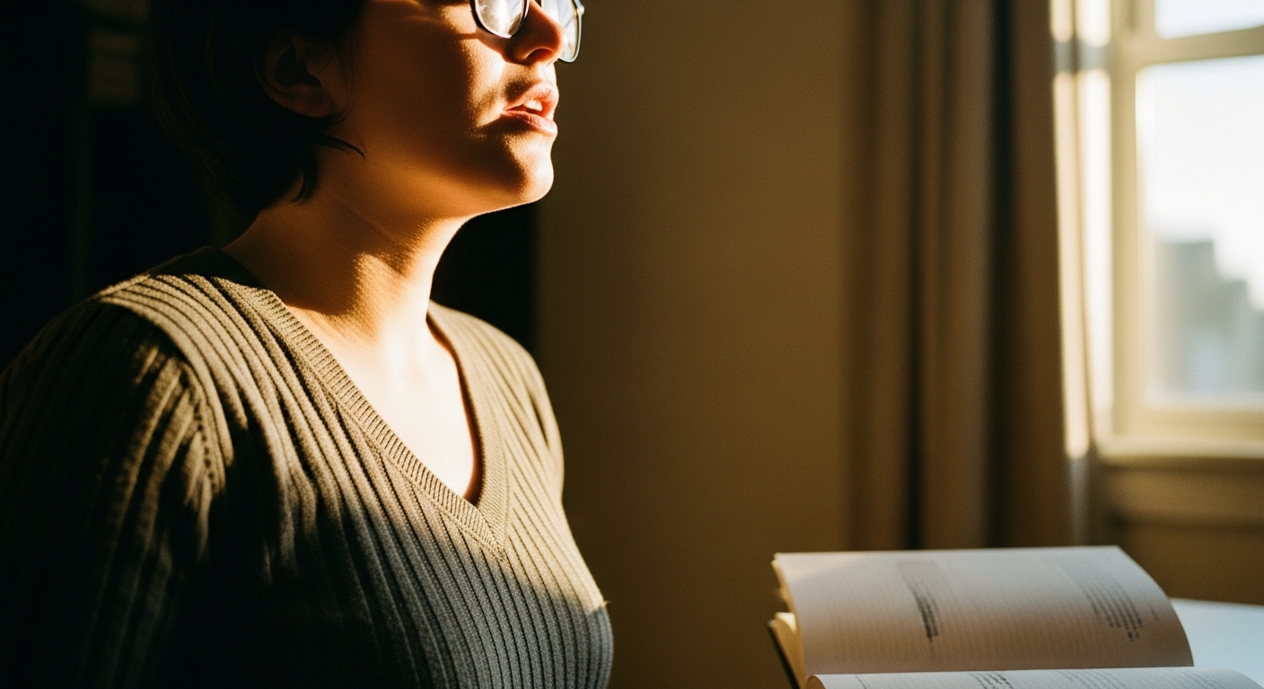Person praying out loud in warm morning light with Bible open, voice engaged in spiritual practice and spoken faith declaration for deeper connection
